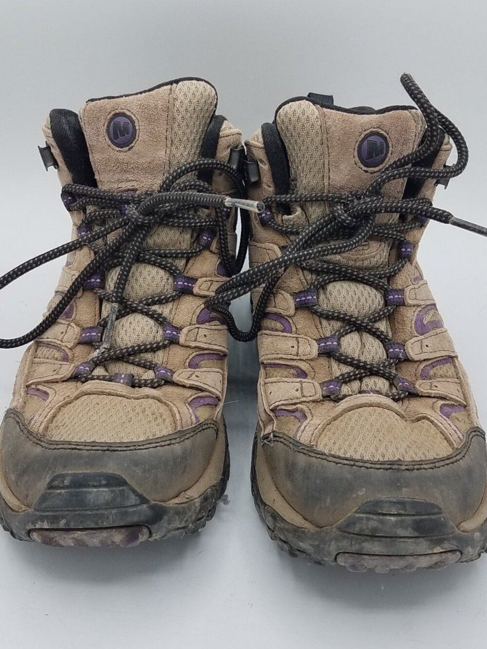 Merrell Moab 2 Vent Mid Hiking Boots Bracken Purple Womens 8 Vibram J06050